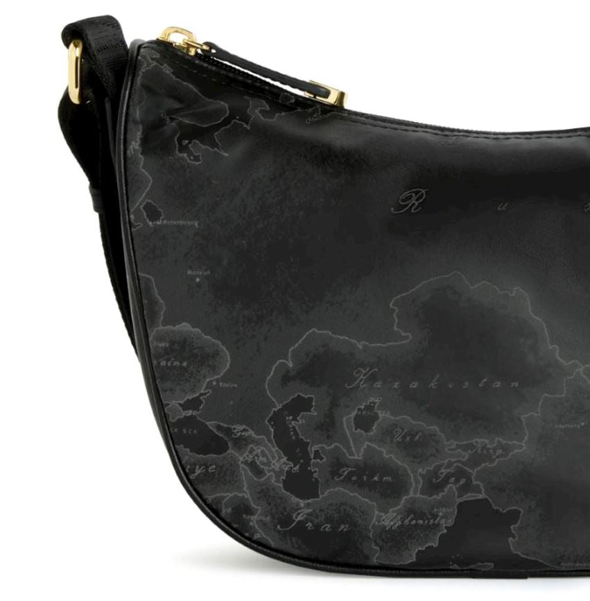 Alviero Martini 1A Classe Tracolla Mezzaluna Piccola Geo Soft C S006 6900 Col 0001 Nero